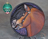 pony medallion by Lesli Kathman painted by DeeAnn Kjelshus 2021